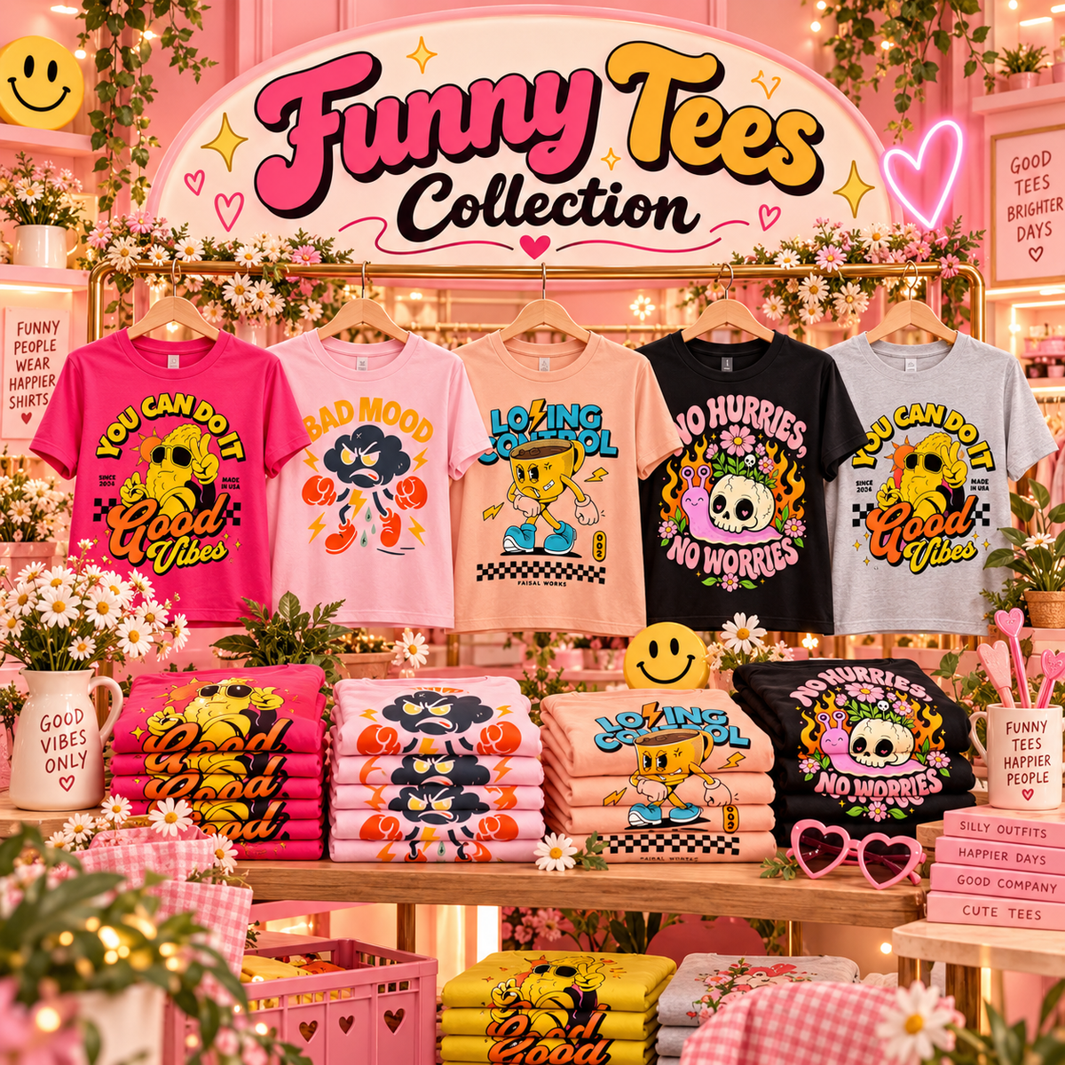 đ Funny Tees Collection â¨