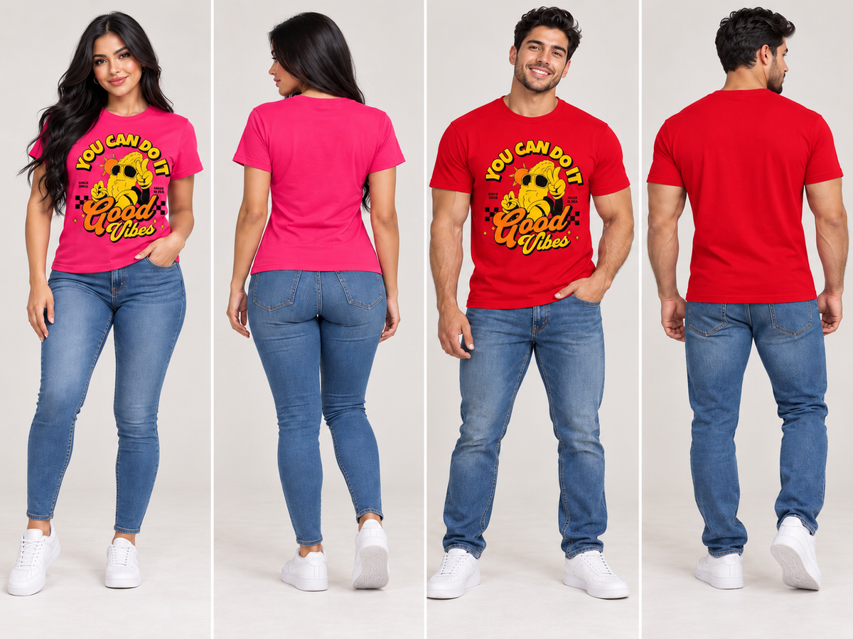 You Can Do It – Good Vibes Unisex Cotton DTF Graphic T-Shirt ☀️✨
