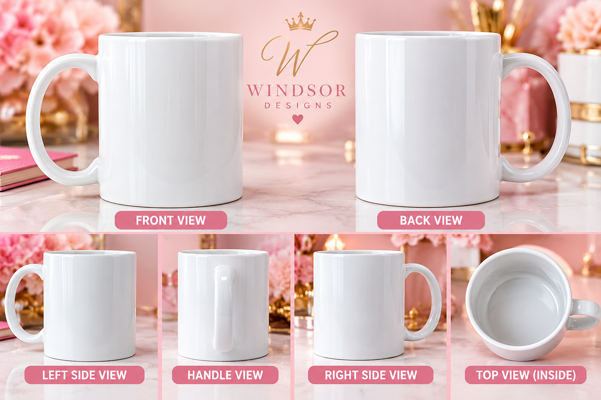 Full Wrap Sublimation Mug- Custom Photo, Logo & Text