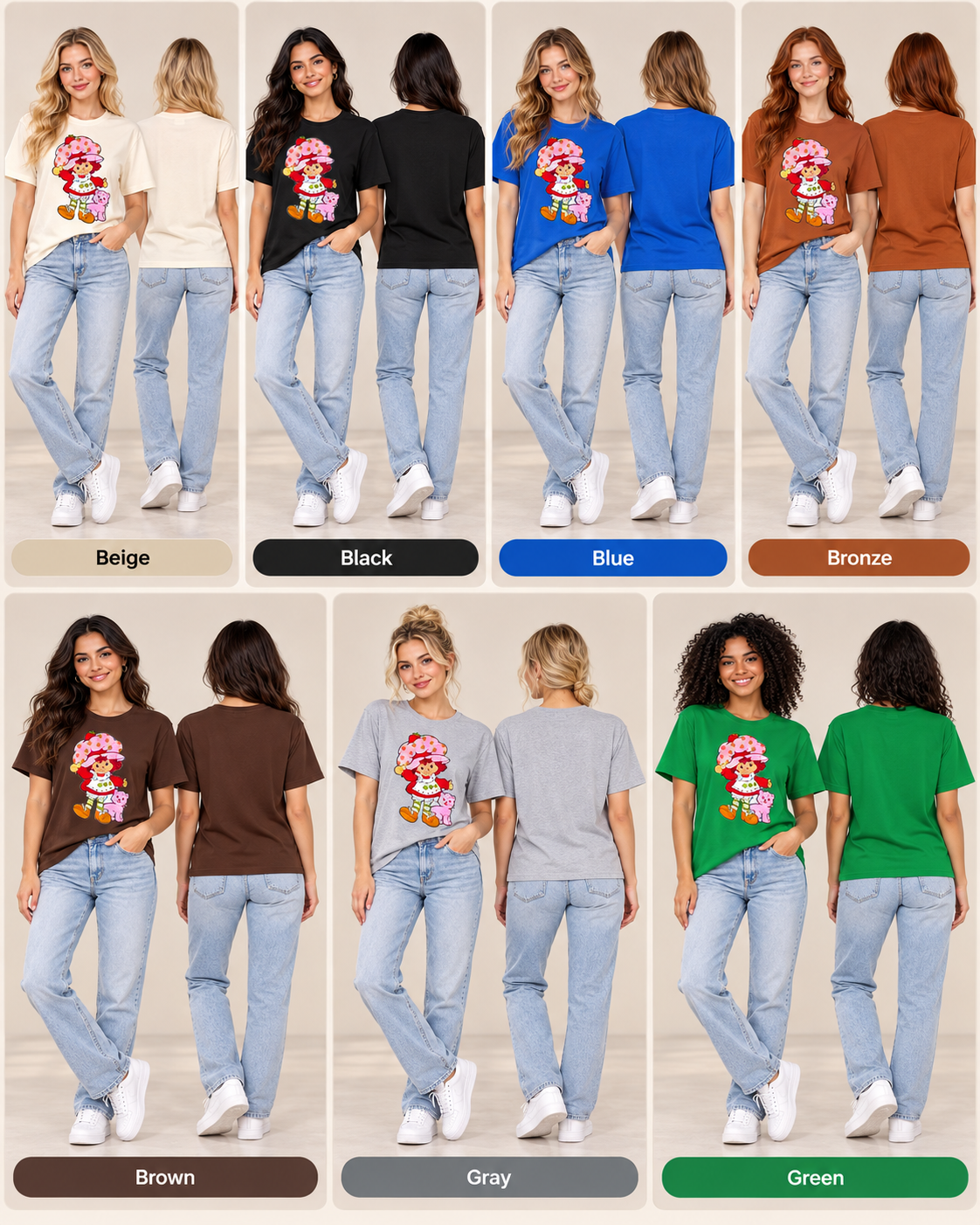 Vintage Strawberry Girl Graphic Tee