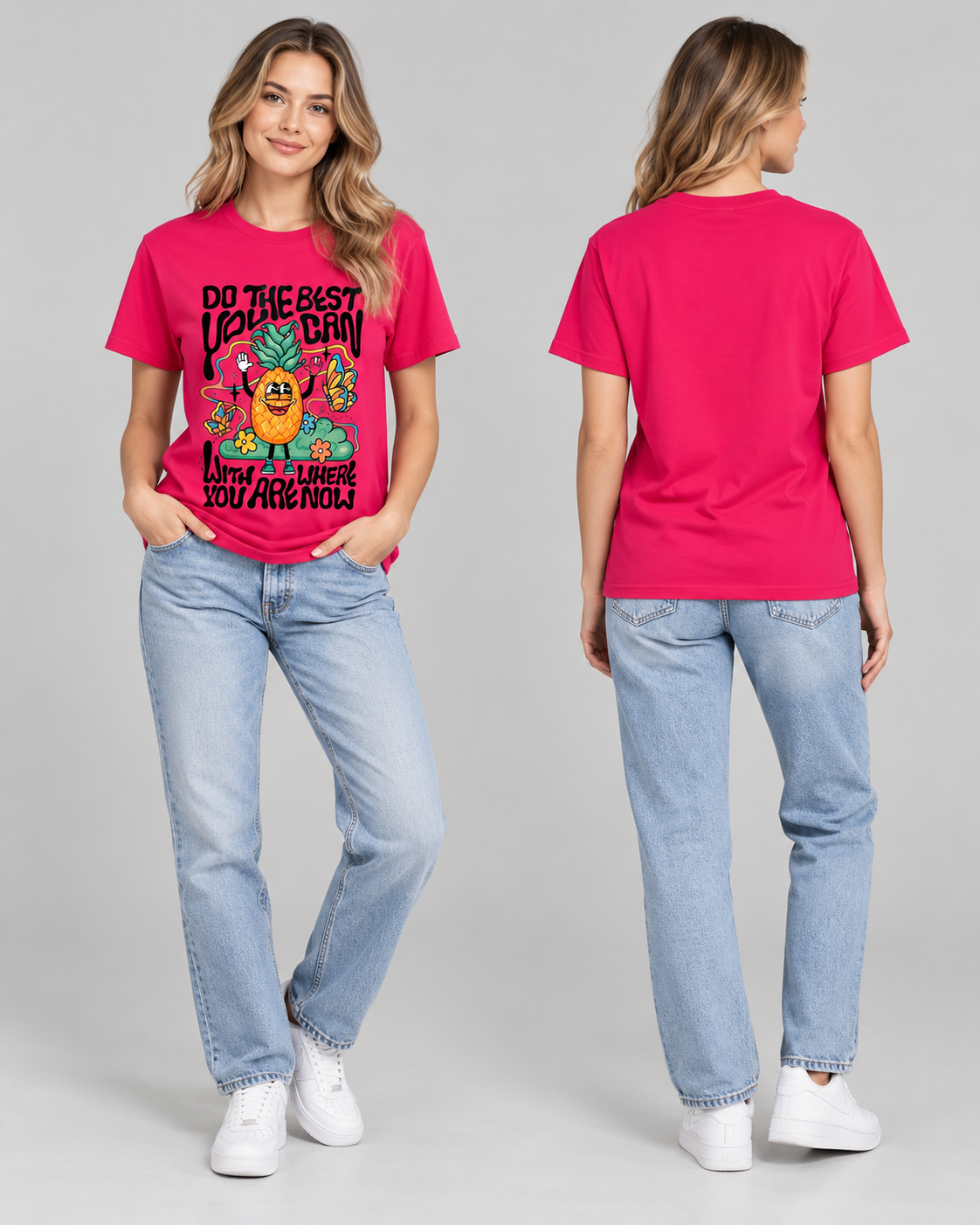 Do the Best You Can Graphic T-Shirt – Motivational Pineapple Unisex Tee