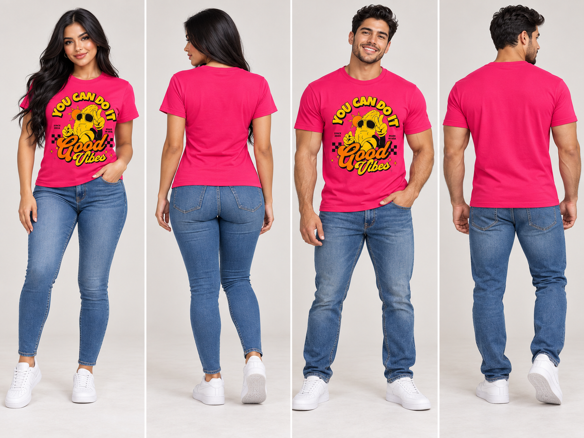 You Can Do It – Good Vibes Unisex Cotton DTF Graphic T-Shirt ☀️✨
