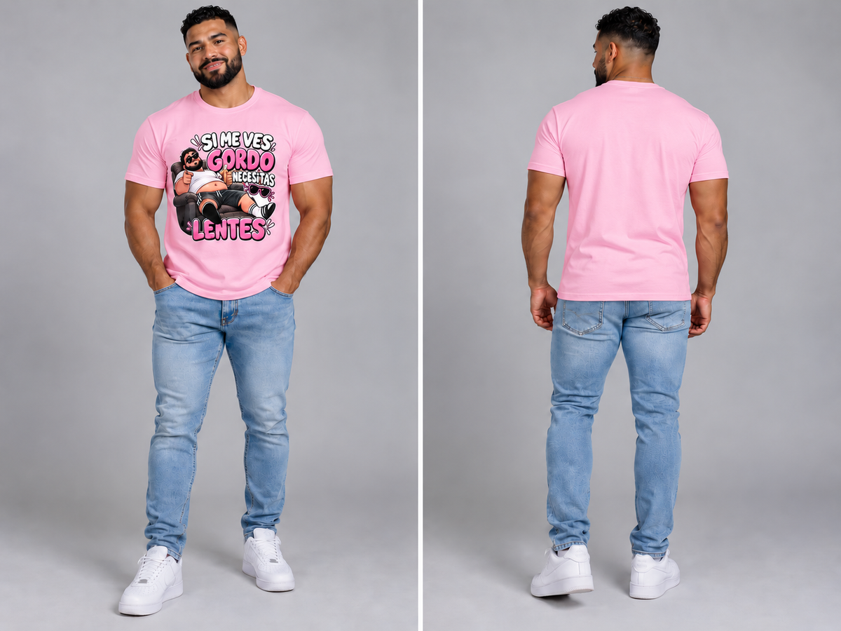 Si Me Ves Gordo, Necesitas Lentes” Funny Spanish Unisex T-Shirt – 100% Cotton DTF Graphic Tee