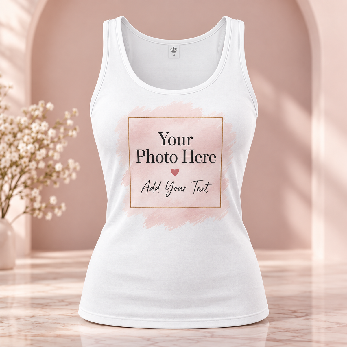 Design Your Own Women’s Tank Top – Custom Photo & Text